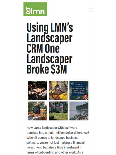 LMN’s Landscaper CRM