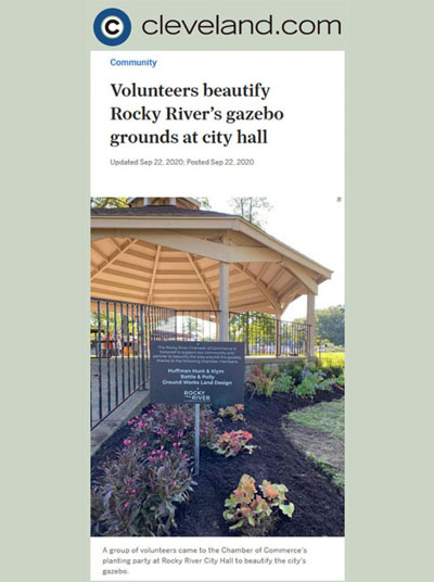 Volunteers beautify city hall