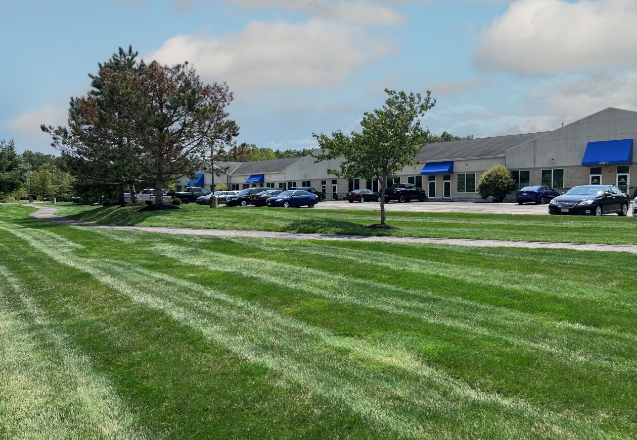 Commercial landscaped property by Ground Works